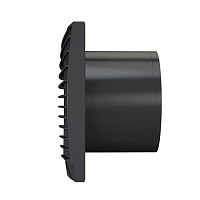 Бытовой вентилятор Diciti Silent 4C Obsidian, D100 мм, 25 дБ, 90 м3/ч, ABS-пластик, черный глянец, обратный клапан от Водопад  фото 3