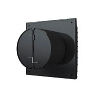 Бытовой вентилятор Diciti Silent 4C Obsidian, D100 мм, 25 дБ, 90 м3/ч, ABS-пластик, черный глянец, обратный клапан от Водопад  фото 4