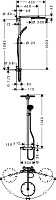 Душевая система Hansgrohe Raindance Select Showerpipe 300 27114000 с термостатом, хром от Водопад  фото 2