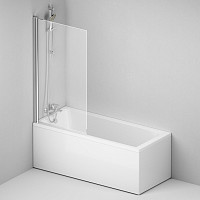 Набор AM.PM Gem W90ASET-170D8: ванна 170х70, каркас, душевая система, смеситель, стеклянная шторка от Водопад  фото 3