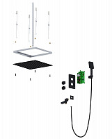 Душевая система Timo Petruma SX-5019/03SM скрытого монтажа с термостатом, черная от Водопад  фото 3