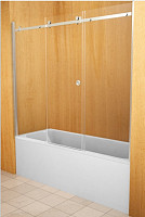 Шторка для ванны Avek Gold 10505/6 C1X 2000х1500, прозрачное стекло 6мм, профиль хром от Водопад  фото 1