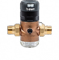 Редуктор давления BWT D1 Red (мембранный) 1" Н-Н, 1,5-7 бар, бронза (под манометр, с фильтром) для ХВС от Водопад  фото 1