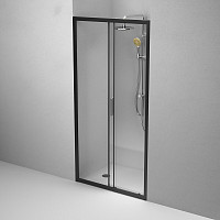Душевая дверь Am.Pm Gem Solo W90G-100-1-195BT 100х195, стекло прозрачное, профиль черный матовый от Водопад  фото 2
