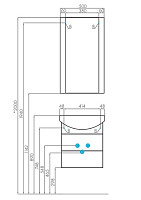 Тумба-умывальник Акватон 1.A140.0.K0A.A01.0 Ария 50 М, белый глянец от Водопад  фото 4
