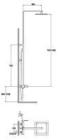 Душевая система Belbagno Arlie ARL-DOCM-CRM со смесителем для душа с верхним и ручным душем от Водопад  фото 2