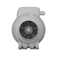Вентилятор канальный Era Typhoon 100 2SP, D99 мм, осевой, 31 дБ, 250 м3/ч, ABS-пластик, серый, 2 скорости от Водопад  фото 2