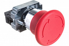 Кнопка Tdm SB2-BS542 грибовидная с фиксацией, возврат поворотом, 1НЗ, D 22 мм, красная, IP 40 от Водопад  фото 2