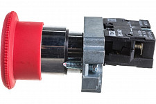 Кнопка Tdm SB2-BS542 грибовидная с фиксацией, возврат поворотом, 1НЗ, D 22 мм, красная, IP 40 от Водопад  фото 4