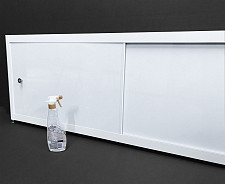 Экран под ванну A-Screen 4 дверцы белый глянец оргстекло 1501-1700 мм, высота до 650 мм от Водопад  фото 3