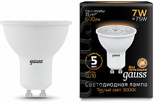 Лампа Gauss 101506107 светодиодная, 7W, GU10 от Водопад  фото 3
