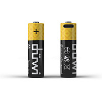 Аккумулятор Duwi USB-C 62010 5 Li-Ion, AA, 1.5 V, 1800 мАч, 2 шт, кабель для зарядки от Водопад  фото 1