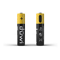 Аккумулятор Duwi USB-C 62012 9 Li-Ion, AАA, 1.5 V, 450 мАч, 2 шт, кабель для зарядки от Водопад  фото 1