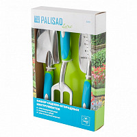 Набор садового инструмента Palisad LUXE 62902, алюминиевый цельнолитой, 3 предмета от Водопад  фото 3