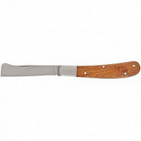 Нож садовый Palisad 79002 складной, копулировочный, 173 мм, деревянная рукоятка от Водопад  фото 1