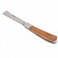 Нож садовый Palisad 79002 складной, копулировочный, 173 мм, деревянная рукоятка от Водопад  фото 2