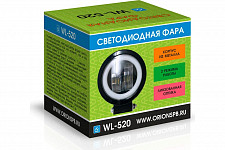 Фара светодиодная Вымпел 5251 WL-520 неоновый обод, круглая, 2LED, 20W от Водопад  фото 3