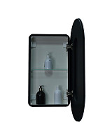 Зеркало-шкаф Континент Elmage black МВК049 450х800, Led подсветка, с датчиком движения от Водопад  фото 2
