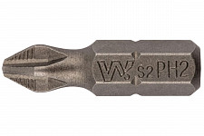 Биты WP Профи 57562, сталь S2, с насечкой, 25 мм PH2, 20 шт. от Водопад  фото 1