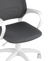 Кресло оператора Stool Group Topchairs ST-BASIC-W серая ткань, крестовина белый пластик от Водопад  фото 2