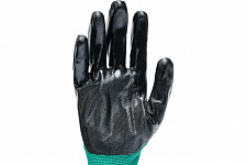 Перчатки Palisad 678655 полиэфирные с чёрным нитрильным покрытием, размер 9, 13 класс вязки от Водопад  фото 4