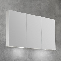 Зеркальный шкаф BelBagno SPC-3A-DL-BL-1200 1200х130х700 с нижней подсветкой двери, с 2-х сторонним зеркалом от Водопад  фото 2