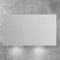 Зеркальный шкаф BelBagno SPC-3A-DL-BL-1200 1200х130х700 с нижней подсветкой двери, с 2-х сторонним зеркалом от Водопад  фото 3