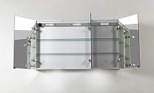 Зеркальный шкаф BelBagno SPC-3A-DL-BL-1200 1200х130х700 с нижней подсветкой двери, с 2-х сторонним зеркалом от Водопад  фото 5