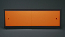 Экран под ванну A-Screen 4 дверцы, оранжевый 1701-2000 мм, высота до 650 мм, белый / серый / черный профиль от Водопад  фото 1