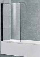 Шторка для ванны Cezares Liberta LIBERTA-V-1-80/155-C-Cr 800х1550, стекло прозрачное, профиль хром от Водопад  фото 1