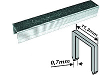 Скобы для степлера FIT 31308, закалённые прямоугольные 11,3 мм х 0,7 мм (узкие тип 53) 8 мм, 1000 шт. от Водопад  фото 1