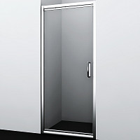 Душевая дверь WasserKRAFT Salm 27I27 800х2000, прозрачное стекло, профиль серебро от Водопад  фото 1