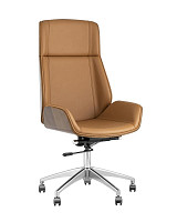 Кресло руководителя Stool Group TopChairs Crown NEW, коричневое от Водопад  фото 1