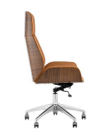 Кресло руководителя Stool Group TopChairs Crown NEW, коричневое от Водопад  фото 4