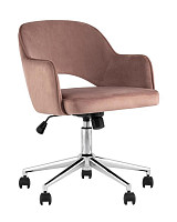 Кресло офисное Stool Group Кларк, велюр, розовый от Водопад  фото 1