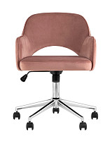 Кресло офисное Stool Group Кларк, велюр, розовый от Водопад  фото 3