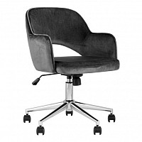 Кресло офисное Stool Group Кларк, велюр, серый от Водопад  фото 1