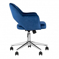 Кресло офисное Stool Group Кларк, велюр, синий от Водопад  фото 2