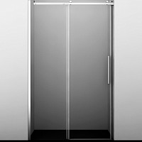 Душевая дверь WasserKRAFT Dinkel 58R30 1300х2000, прозрачное стекло, профиль серебро от Водопад  фото 1