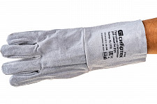 Перчатки Сибртех 679042 спилковые с манжетой для садовых и строительных работ, размер XL от Водопад  фото 2