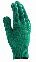 Перчатки Сибртех 68184 трикотажные усиленные, гелевое ПВХ-покрытие, 7 класс, зеленые от Водопад  фото 2