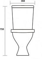 Унитаз-компакт Sanita Формат WC.CC/Format/1-P/WHT.G/S1 Стандарт белый S1 от Водопад  фото 2