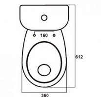 Унитаз-компакт Sanita Формат WC.CC/Format/1-P/WHT.G/S1 Стандарт белый S1 от Водопад  фото 4