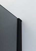Душевая дверь Cezares Slider SLIDER-B-1-100/110-GRIGIO-NERO (1000-1100)х1950, стекло серое, профиль черный от Водопад  фото 2