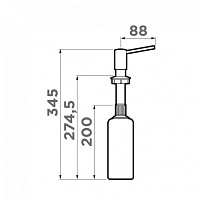Дозатор для жидкого мыла Omoikiri OM-02-AB022 4995029 античная латунь от Водопад  фото 2