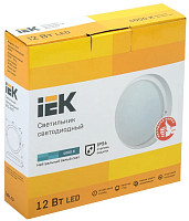 Светильник IEK LDPO0-4002-12-4000-K01, LED ДПО 4002 12Вт IP54 4000K круг белый от Водопад  фото 2