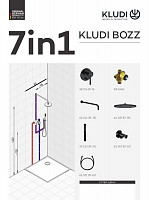Душевой комплект Kludi Bozz 387363976 со смесителем для душа, черный матовый от Водопад  фото 2