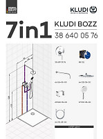Душевой комплект Kludi Bozz 386710576 со смесителем для душа, хром от Водопад  фото 2
