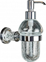 Дозатор жидкого мыла Boheme Murano Cristal 10912-CRST-CH настенный, хром от Водопад  фото 1