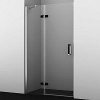 Душевая дверь WasserKRAFT Aller 10H05RBLACK MATT 1200х2000, правая, прозрачное стекло, профиль серебро от Водопад  фото 1